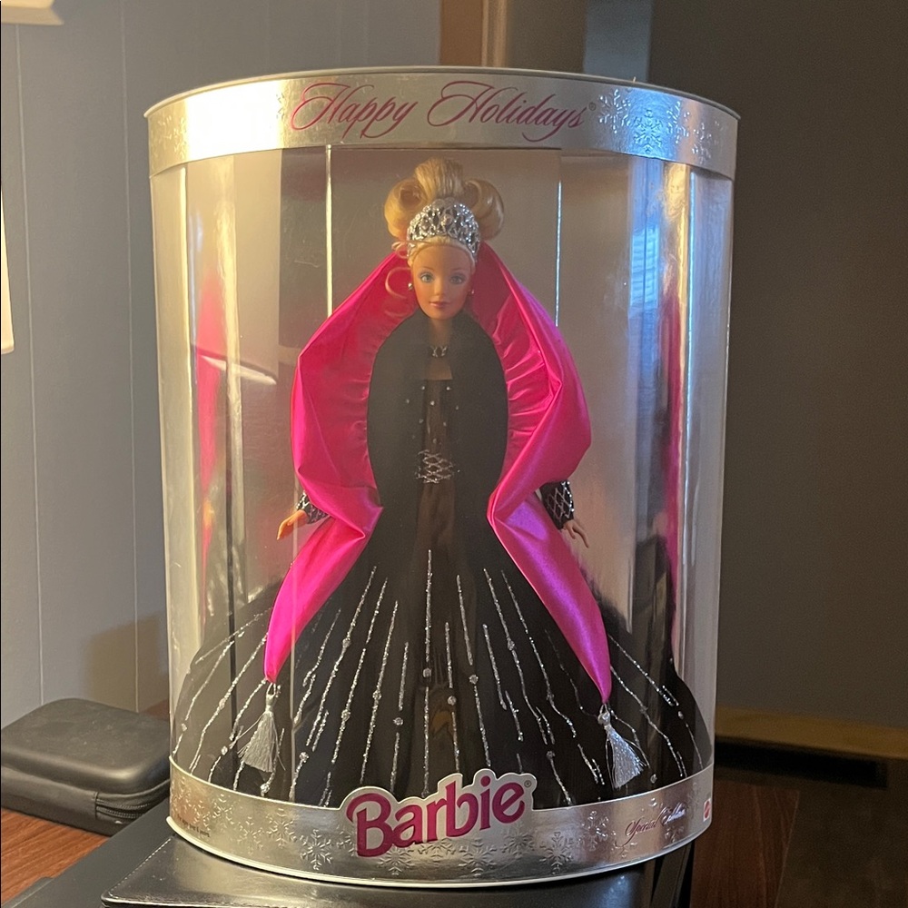 Barbie Holiday Edition Doll in Pink and Black Ensemble